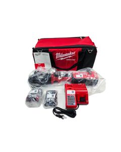 Milwaukee 2876-22 M18 FORCE LOGIC Utility Crimper Kit 2 Batteries Charger