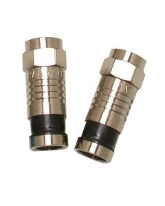 Eclipse Tools Compression F Connector, Rg6/u, 100 Pack 705-001-BK